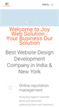 Mobile Screenshot of joywebsolution.com