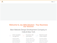 Tablet Screenshot of joywebsolution.com